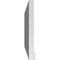 Ekena Millwork Vertical Surface Mount PVC Gable Vent w/ 2"W x 2"H , Brickmould Sill Frame, 40"W x 18"H GVPVE40X1803SN - alternate 4